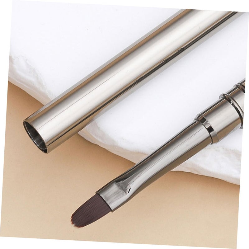 2Pcs Nail Art Gel Brush Set with Comfortable Handle for Crystal Gel Application - Image 5